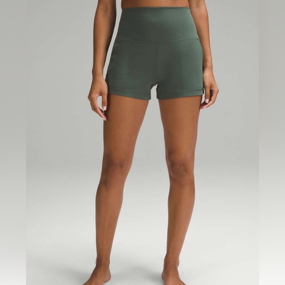 Women's Green Athletic Shorts - Picture 2 of 7